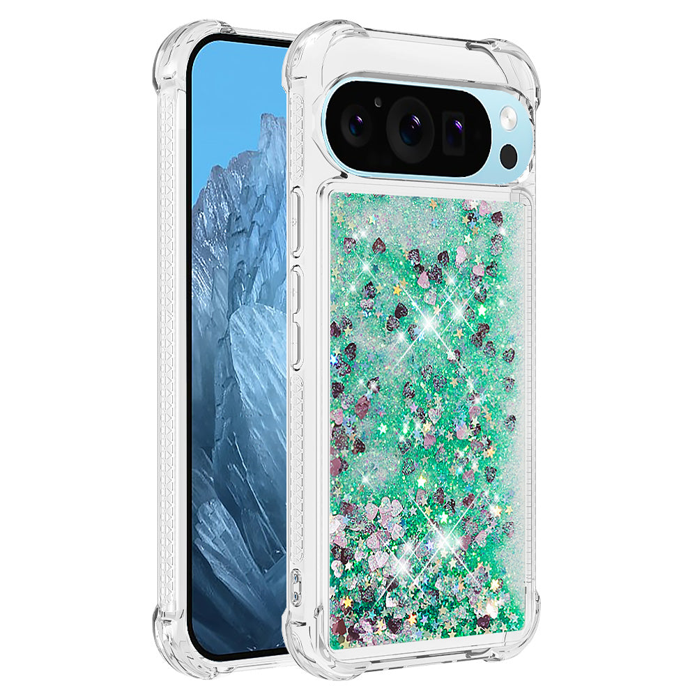 YB Quicksand Series-1 For Google Pixel 9 Case Sequins Liquid Protective TPU Phone Cover YB Quicksand Series-1 For Google Pixel 9 Case Sequins Liquid Protective TPU Phone Cover